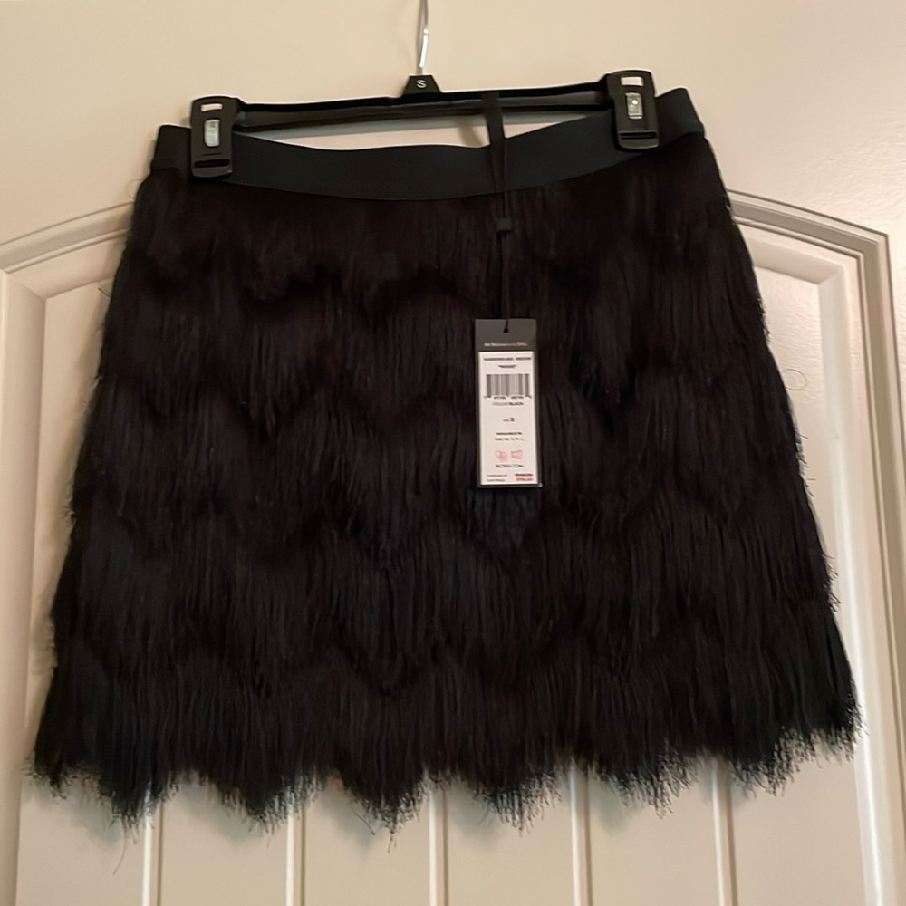BCBG MAXAZRIA fringe skirt